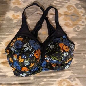 Ariza Contour 34 ddd adore me sports lounge bra black floral